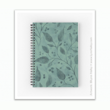Spiral Notebook - Wandering Vine /Woodland Green