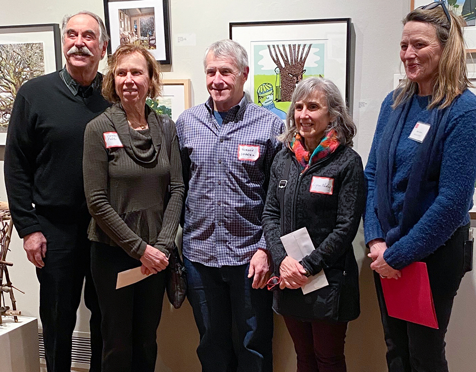 Prize winners at Concord Art's Members Exhibition 2023