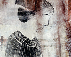 Lynn Nafey - Apples For Sale (detail of triptych) - Limited Edition Pigment Transfer Print